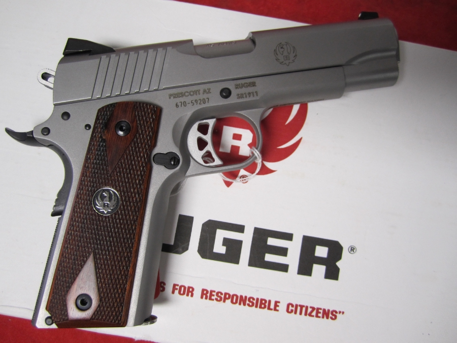 Sturm, Ruger & Co. Ruger Sr1911 Commander .45 Acp. Ss, Nib For Sale at ...