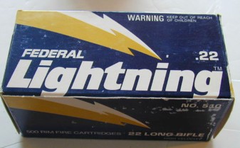 Federal Lightning Hi-Vel 22lr -10 Boxes - 500rds - For Sale at   - 5382096