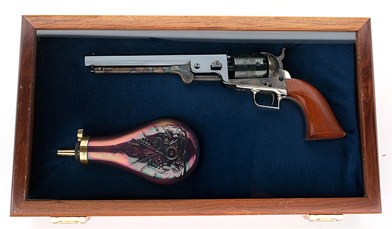 Colt 1851 Navy Commemorative Black Powder Revolver 36 Cal Display Case For Sale At Gunauction 4893