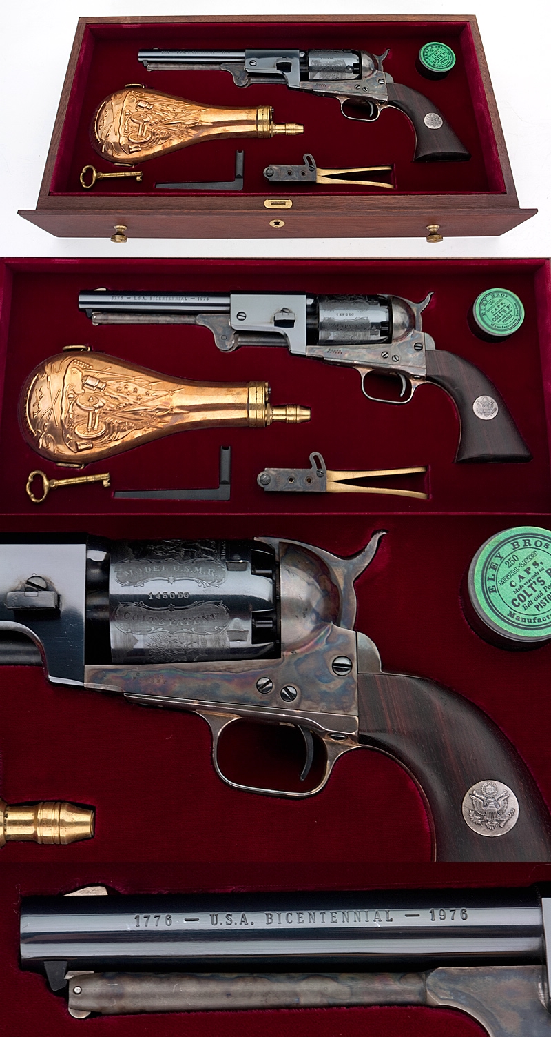 Colt U.S. Bicentennial Three Revolver Set Python, Saa, Dragoon W ...
