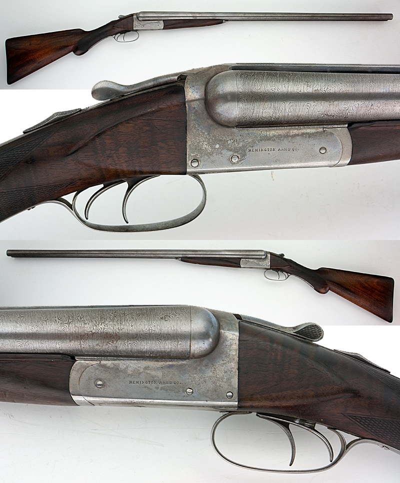 REMINGTON 1894 HAMMERLESS GRADE A SIDE-BY-SIDE 12-GA SHOTGUN DAMASCUS ...