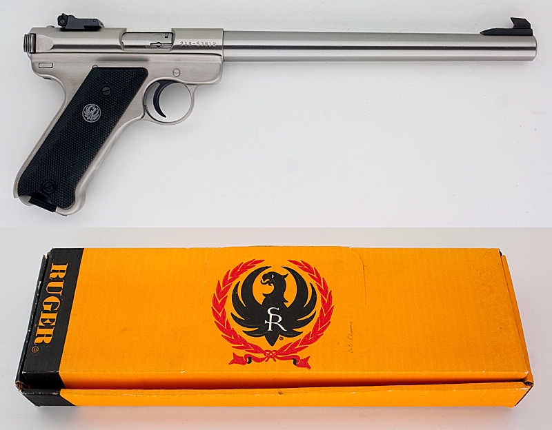 Ruger Mark Ii Target Semiauto Stainless Steel Pistol Inch Bull