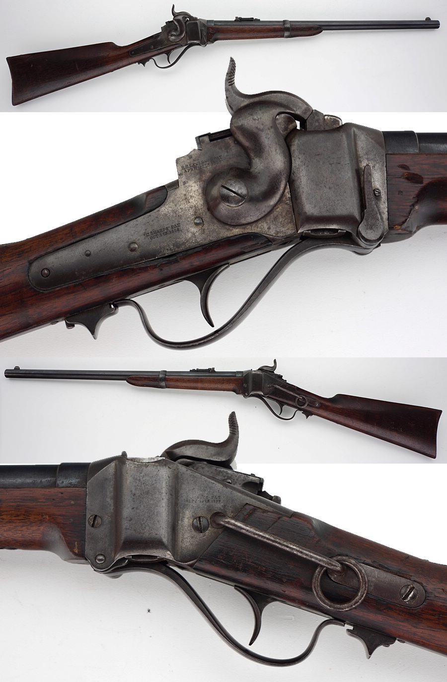 Civil War Sharps New Model 1859 Carbine .50 Cal. In Great Condition No