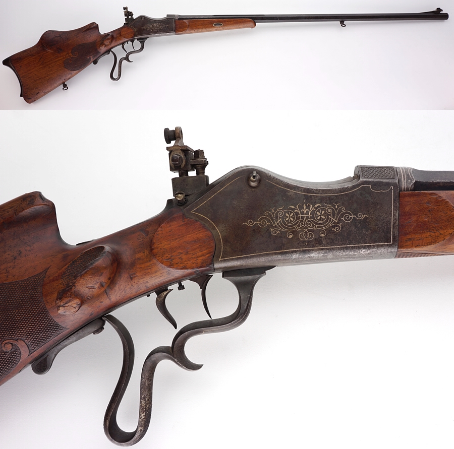 Schuetzen Bench Target Rifle 8mm No Ffl Needed For Sale at GunAuction ...