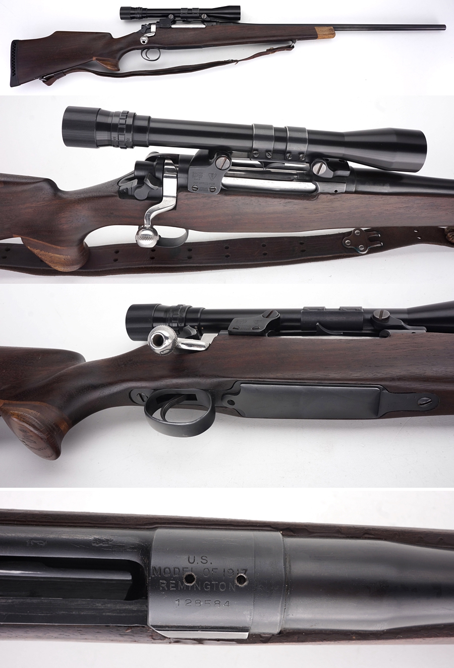 Remington Model 1917 Sporterized .308 Norma Bolt Action W/Scope For