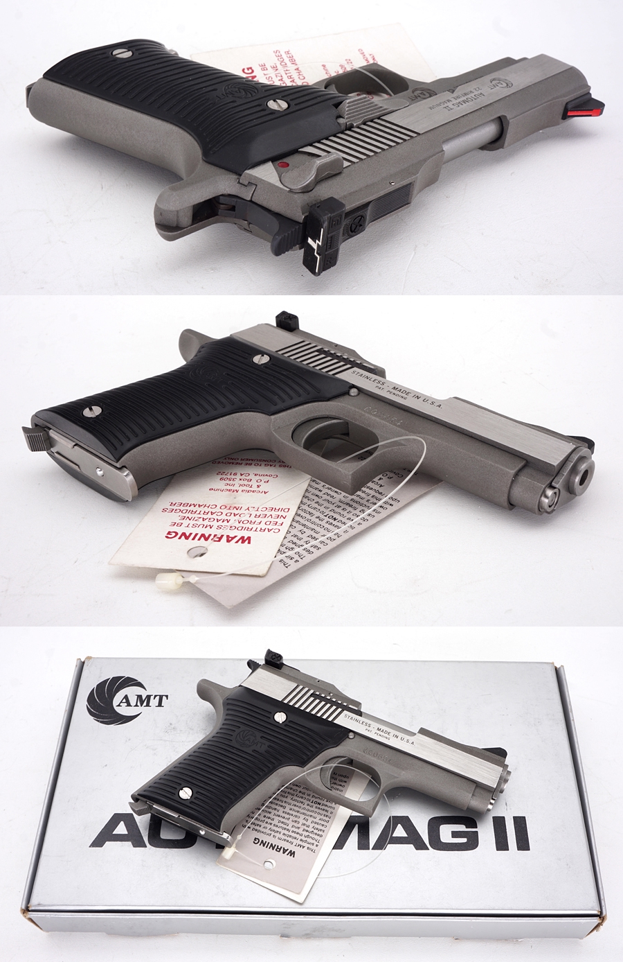 Amt Automag Ii 22 Magnum Compact Semiauto Stainless Target Pistol Lnib For Sale At Gunauction 3998