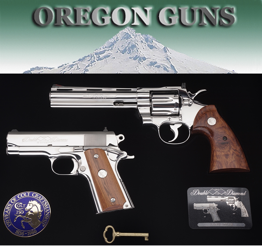 Colt Double Diamond Python Officers Model Set W Display Case Minty Condition For Sale At Gunauction Com 12434417
