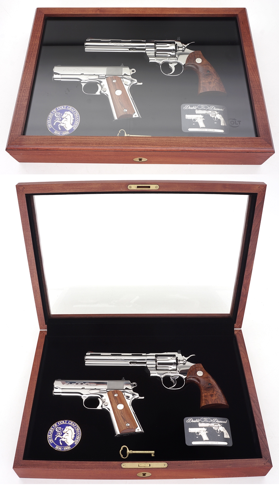 Colt Double Diamond Python Officers Model Set W/Display Case Minty ...