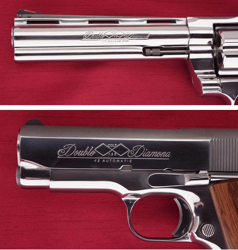 Colt Double Diamond Python Officers Model Set W/Display Case Minty ...