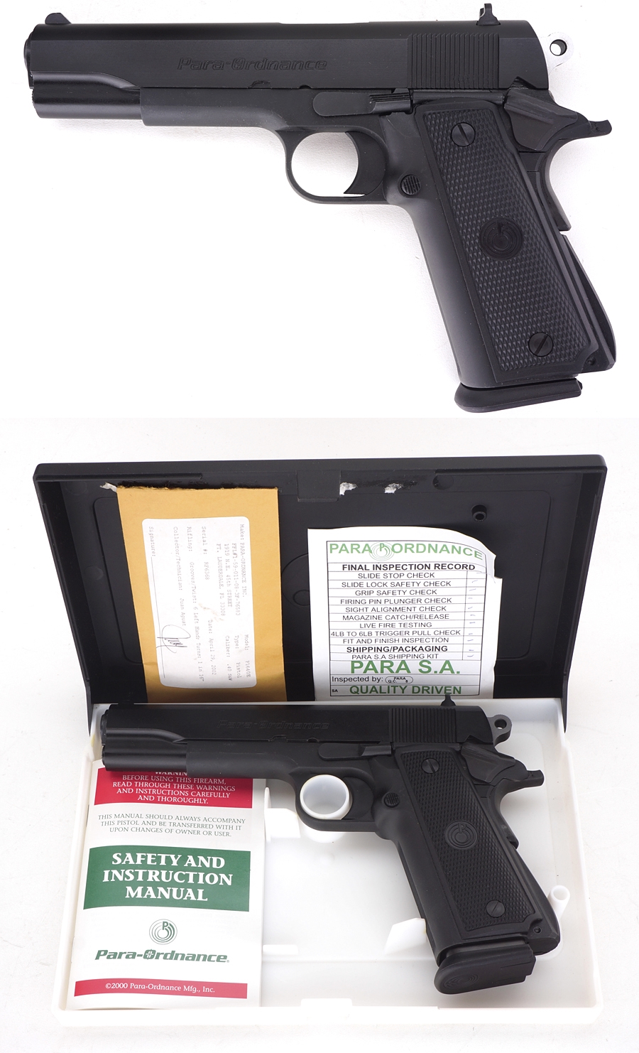 Para Ordnance P16-40 Semiauto Pistol .40 S&W Like New In The Box For