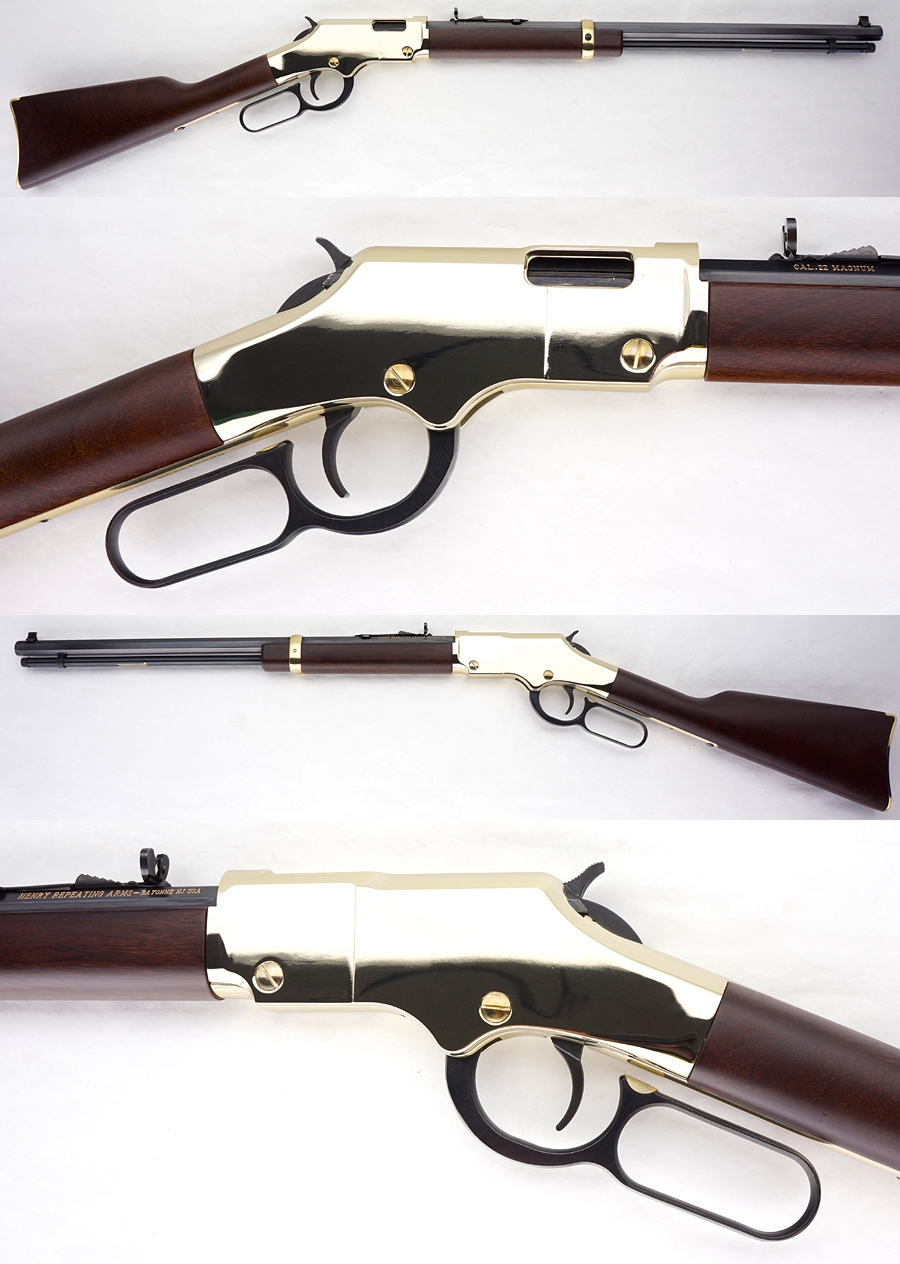 Henry Golden Boy Model H004m Lever Action 22 Mag Rifle New In The Box For Sale At Gunauction Com