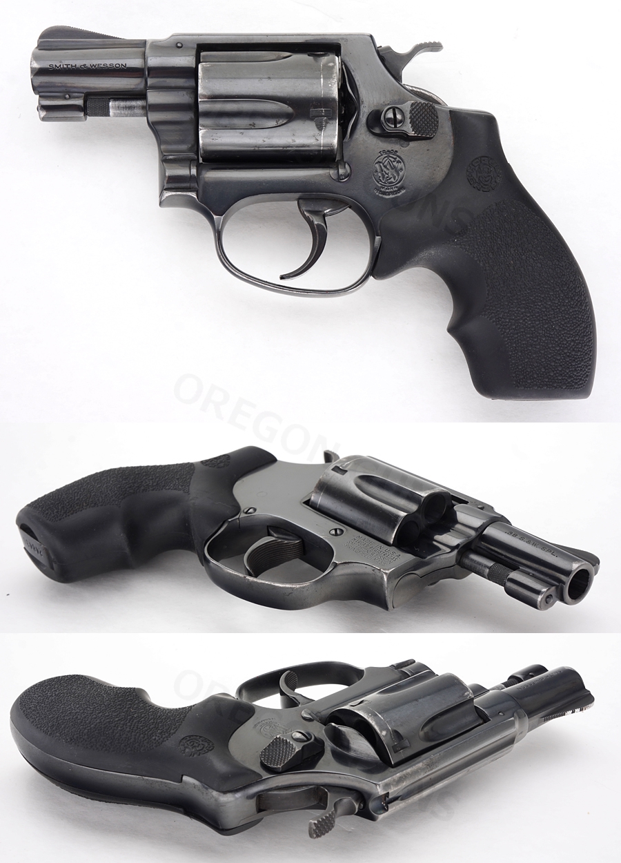 Smith & Wesson S&W Model 36 Revolver .38 Spl. 2-Inch Barrel Hogue Grips ...