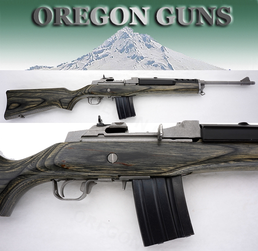 Sturm Ruger Mini14 Ranch Rifle Stainless Green Laminated Stock .223