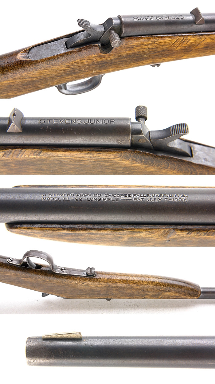 J Stevens Arms Co Model 11 (Stevens Junior) Single Shot .22 Long Rifle ...