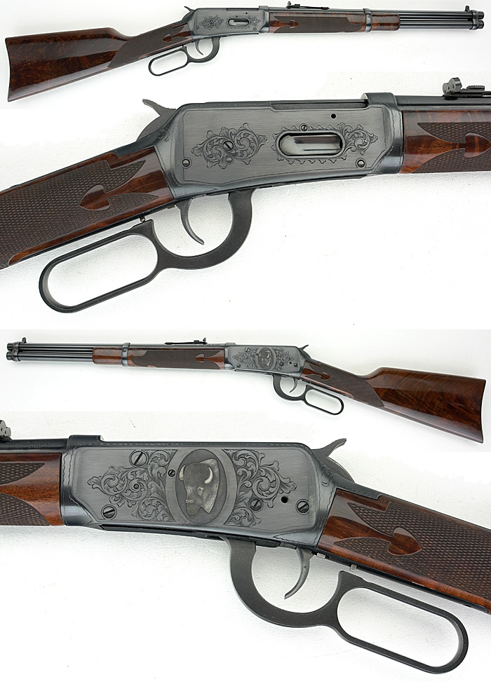 Winchester Model 94ae Sherwood Engraved Buffalo 45 Colt Lever Action ...