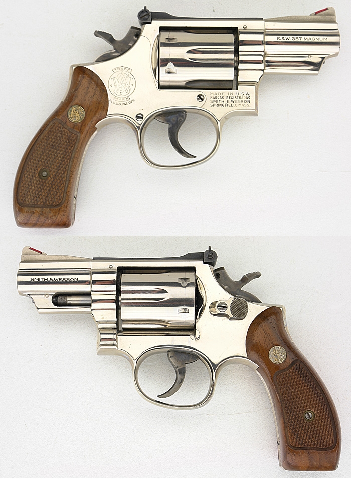 Kan worden berekend opraken Chemicus Smith & Wesson S&W Model 19-4 Nickel Finish Combat Magnum .375 Revolver For  Sale at GunAuction.com - 8976954