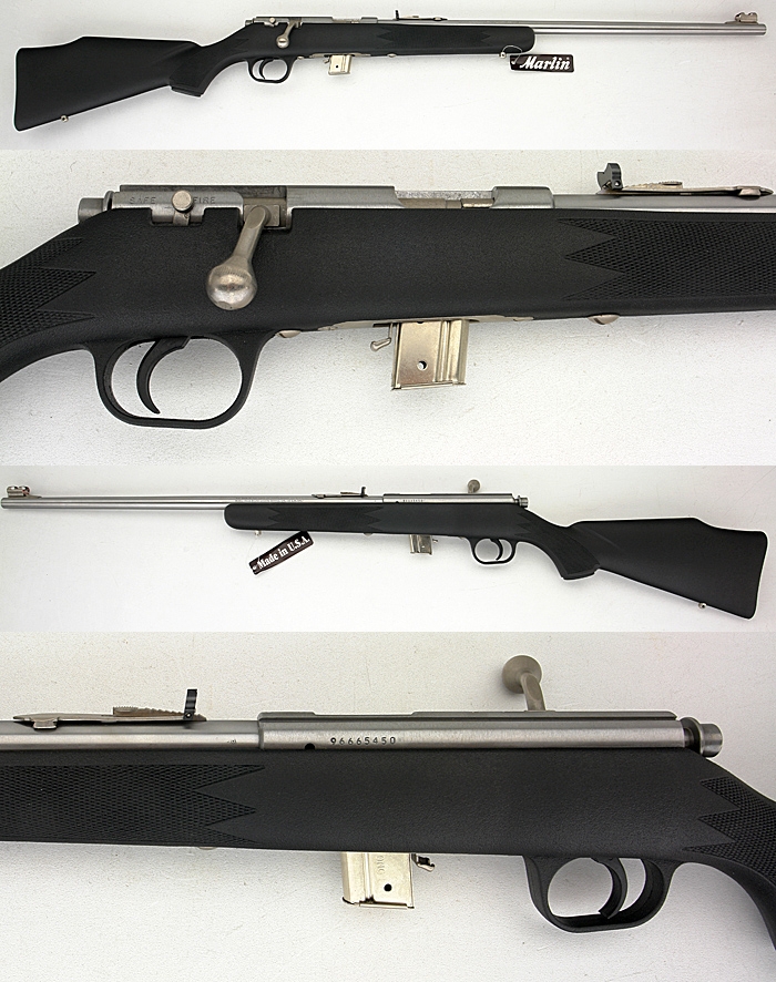 MARLIN MODEL 980S BOLT ACTION RIFLE .22 LR STAINLESS STEEL SYNTHETIC STOCK