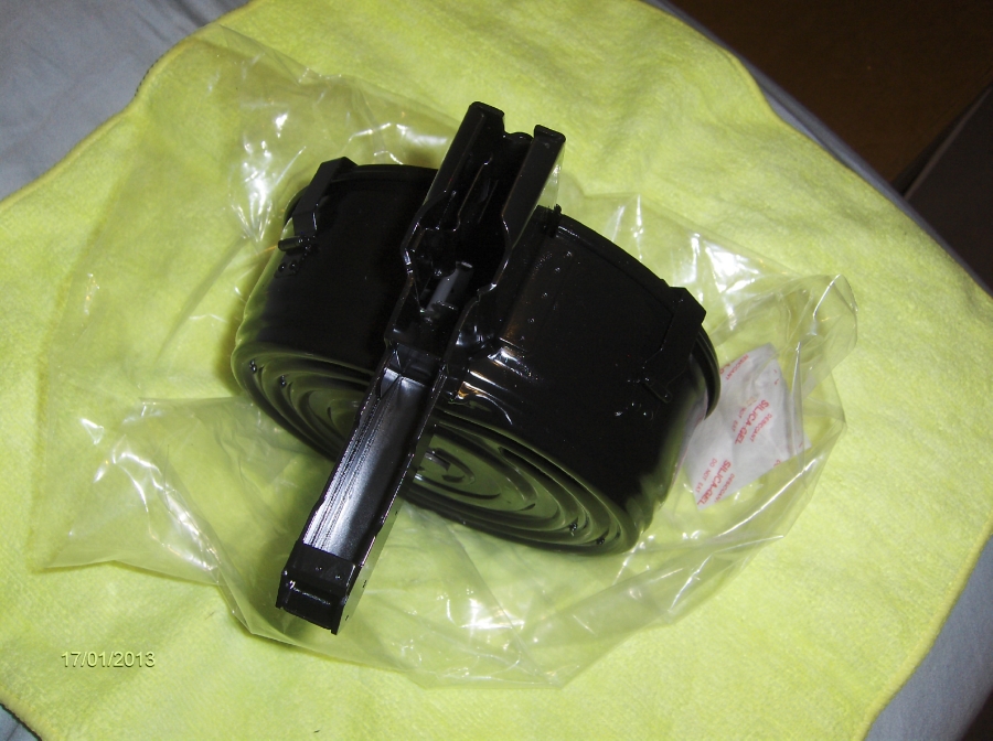 Sks 75 round drum magazine 7 62x39 new for sale at gunauction