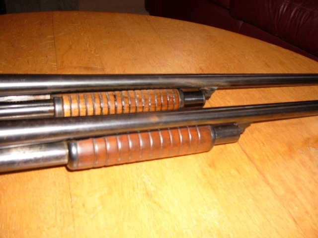 Stevens, J. Arms Co. 2 For 4 Two Stevens 520/820 Pump Shotguns For Sale ...