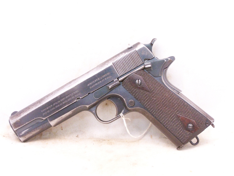 COLT MODEL 1911, 45 ACP, 1914 GOVERNMENT MODEL, LANYARD LOOP MAG, C&R OK