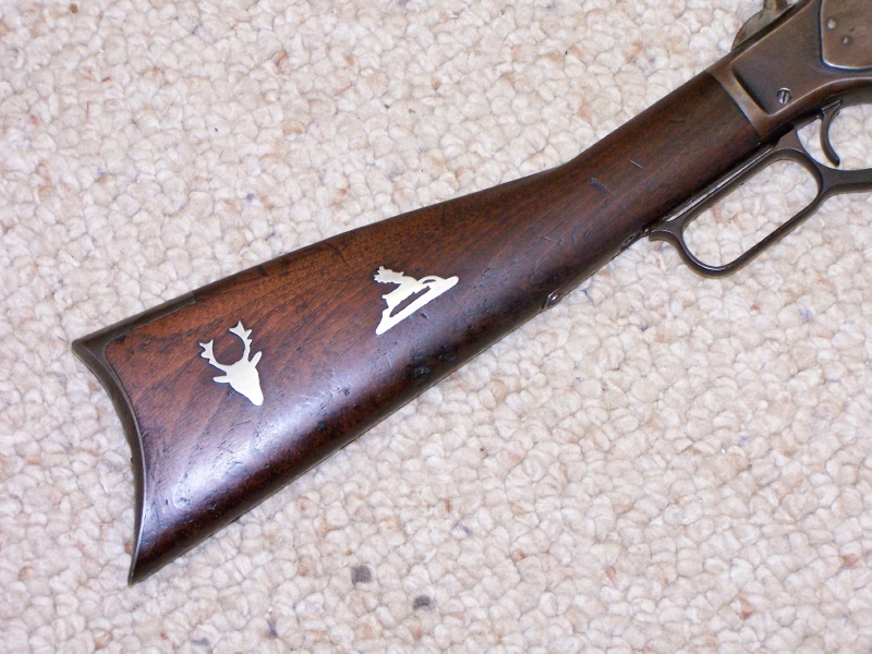 Winchester 1873, Circa 1893 38/40 Caliber, Round Bbl, Stock Inlays