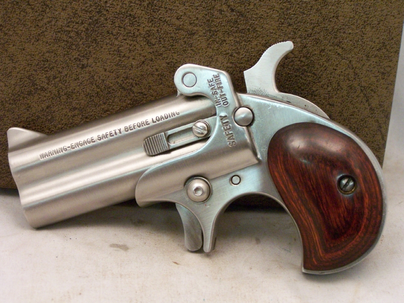 AMERICAN DERRINGER, WACO, TX STAINLESS STEEL, OVER/UNDER, 357 MAGNUM ...