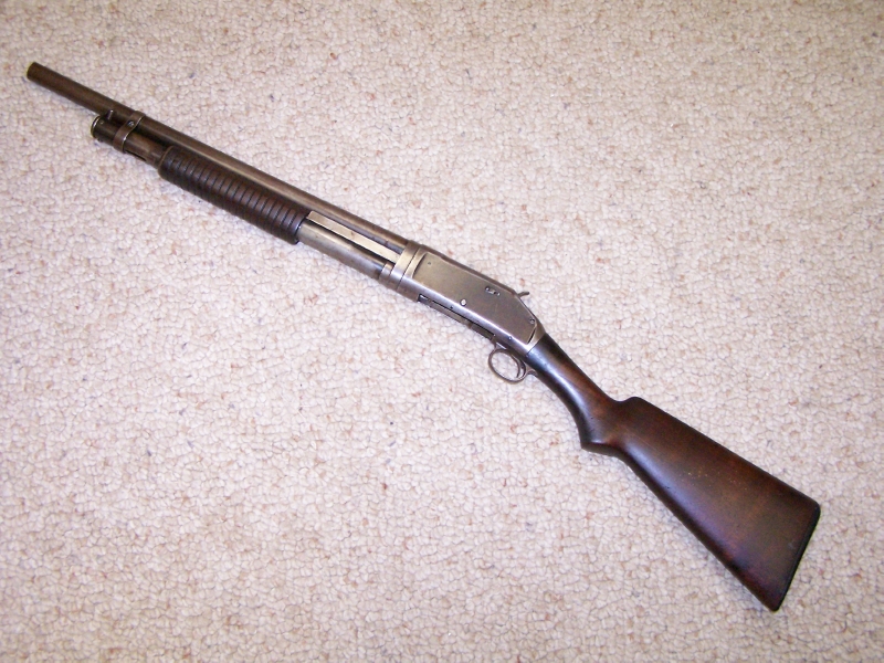 Winchester, M-1897, C&R Ok, Sawed Off Shotgun, 12 Ga, 20 Inch Bbl, Riot ...