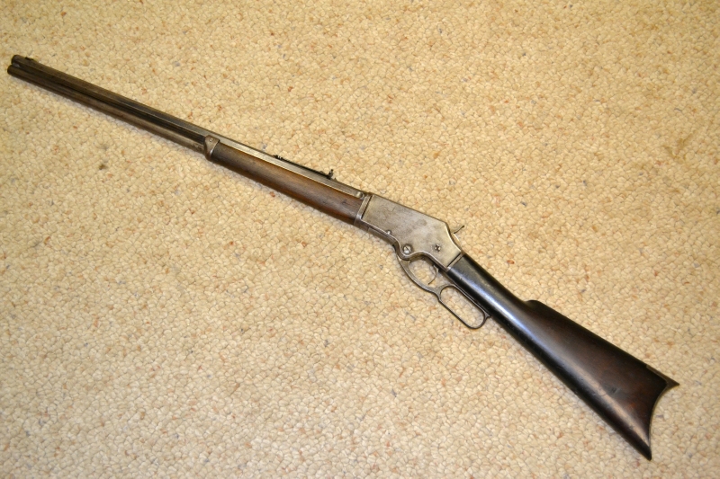 J MARLIN, MODEL 1881, ANTIQUE 38/55 CALIBER, LEVER ACTION, OCTAGON BBL ...