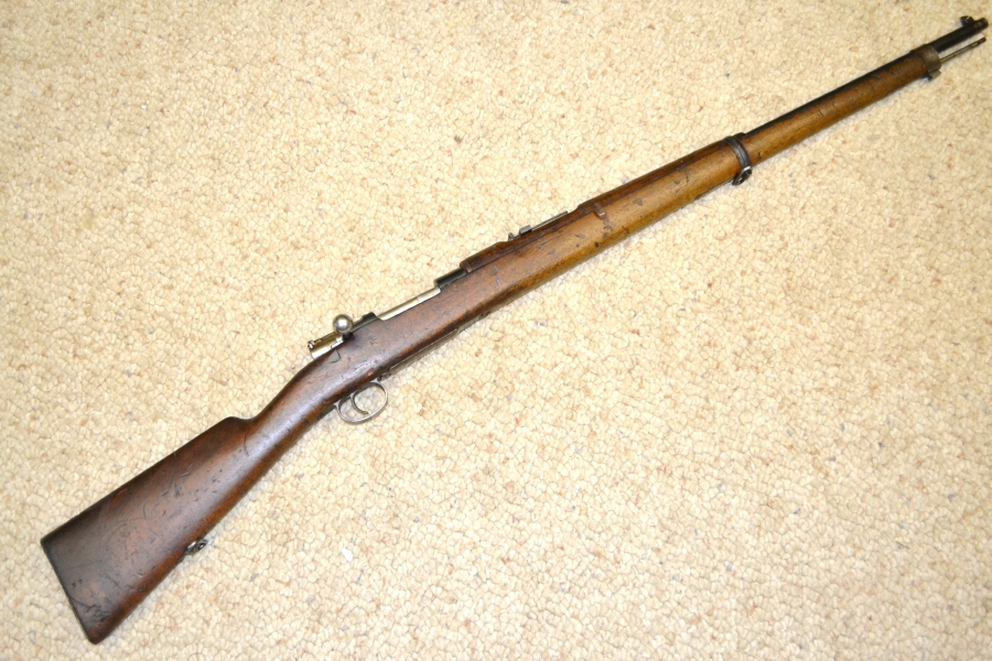 LUDWIG LOWE, DWM, BERLIN MAUSER MODEL 1895, 7x57 CAL, CHILE, ANTIQUE