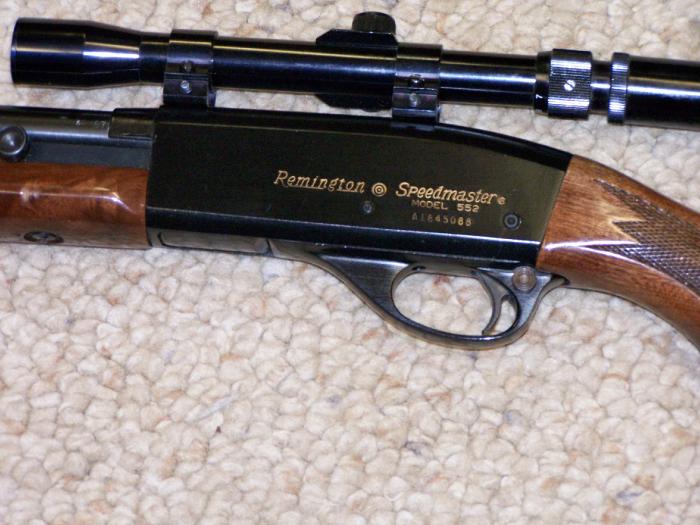 Remington Speedmaster Model 552, 22 Cal, Semi Auto, W/ 3-7x Scope For ...