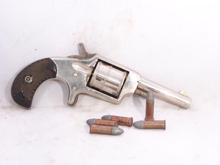 Hopkins & Allen , Dictator Spur Trigger, 32 Rimfire, Pat`D 1879, Antique For Sale at GunAuction