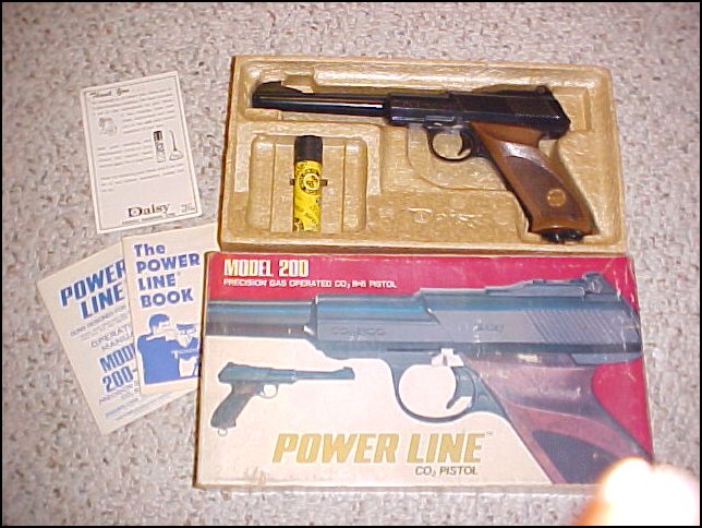 Details about   Rare VINTAGE DAISY Power Line Precision Gas Operated CO 2 BB Pistol Model 200 