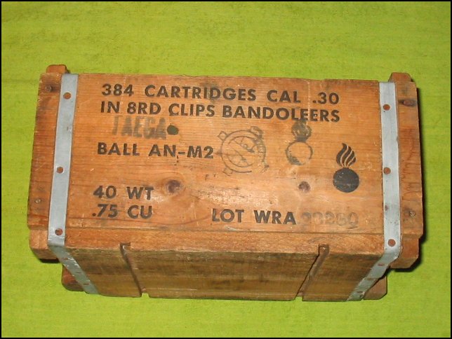 WINCHESTER WWII WOODEN AMMO BOX - Picture 1