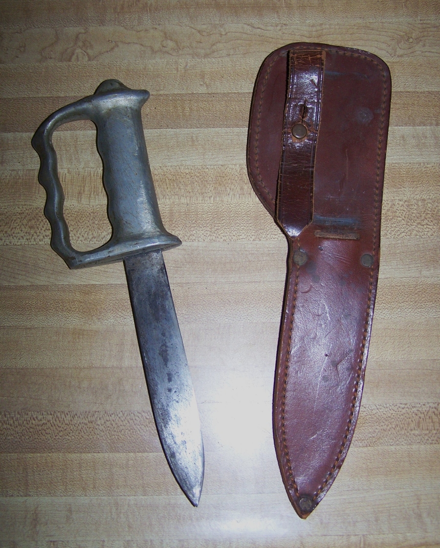 Ww2 Usmc Knuckle Trench Fighting Knife, Australia For Sale at
