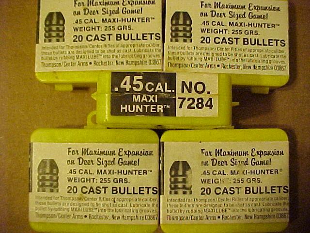 100 Thompson Center T/C 45 Cal Maxi-Hunter Bullets For Sale at ...