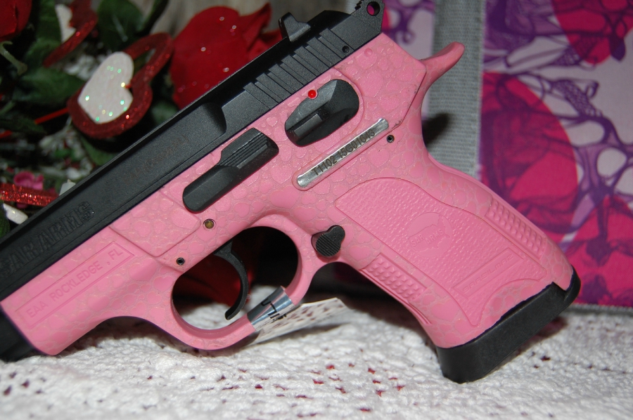 EAA/Witness/SAR B6P Pink Polymer Frame w/ Laser Etched Hearts 9mm For ...