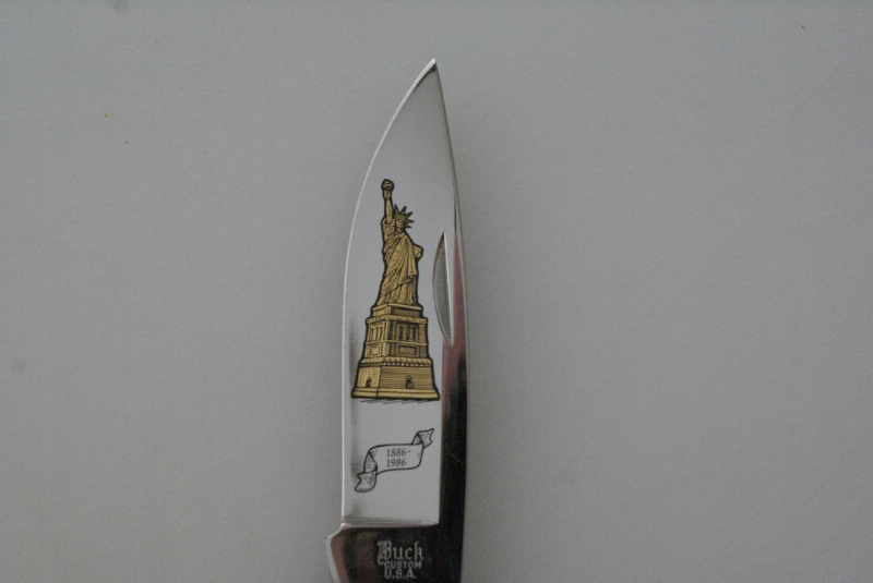 Beautiful Buck Statue Of Liberty Knife 100 Yrs For Sale at GunAuction