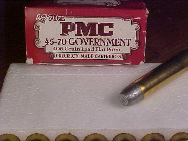 Box Of Pmc 45 70 Gov 405 Gr Lead Flat Point For Sale At Gunauction Com