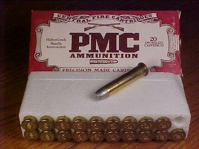 Box Of Pmc 45 70 Gov 405 Gr Lead Flat Point For Sale At Gunauction Com