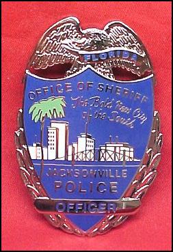 Full size Jacksonville Police officer badge prop For Sale at GunAuction ...