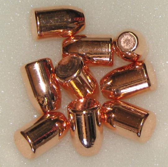40 Cal 200gr Rnfp .400 Copper Plated Bullets 250ct For Sale at