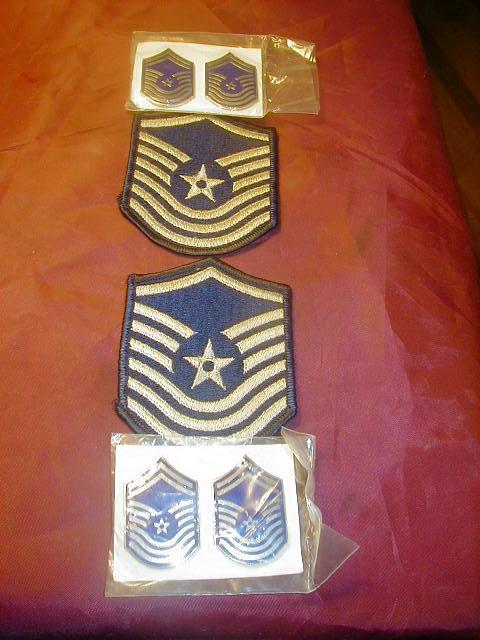 Air Force SMSGT and CMSGT Patches & pins