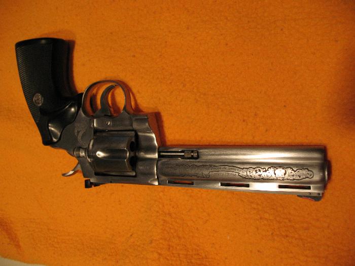 Colt Python Silver Snake 357 Mag - 1 Of 250 Made For Sale at GunAuction ...