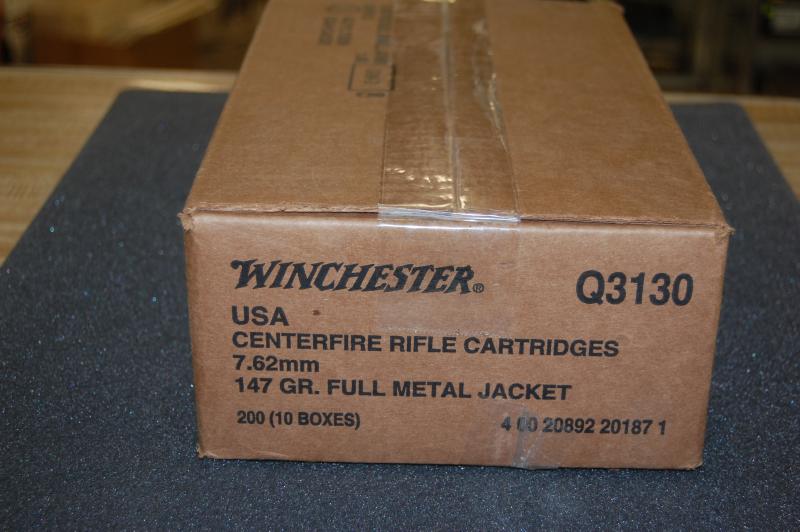 200rds Winchester 7.62mm/.308cal 147gr Fmj Q3130 For Sale at GunAuction