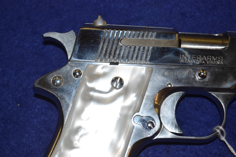 Interarms Star Bm .9mm Nickel W/ Pearl After Market Grips For Sale at 10986156