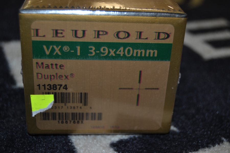 Leupold Vx-1 3-9x40mm Matte Duplex 113874 For Sale at GunAuction.com ...