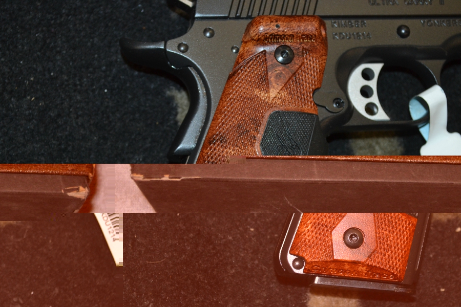 Kimber Ultra Carry Ii .45acp Burlwood Ct Laser Grips Nib .45 Acp For Sale at