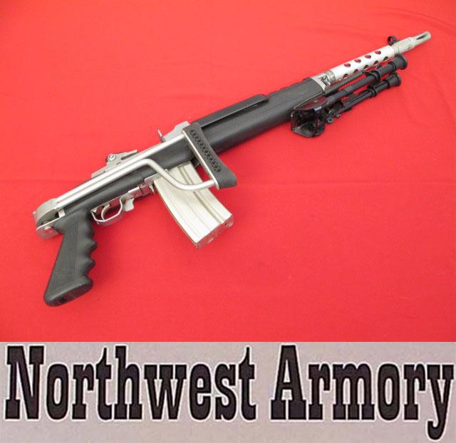 Ruger Mini14 223 Stainless, Folding Stock, Bipod, Heatshield, Flash Hidder Picture 1