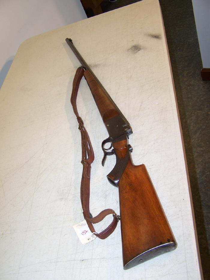 German Falling Block 22 Cal Octagon Barrel Target Rifle C&R Ok For