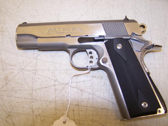 Colt Mk Iv Series 80 Stainless 45 Acp Combat Commander For Sale at ...